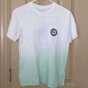 teal ombré abercrombie and fitch t-shirt
